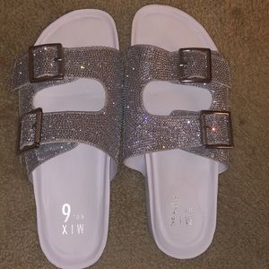 Bling White Sandals